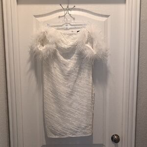 Ashley Stewart White Sequin Dress